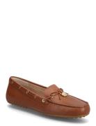 Lauren Ralph Lauren Wylie Nappa Leather Driver Brun