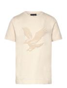 Lyle & Scott Towelling Eagle T-Shirt Kräm