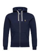 Polo Ralph Lauren Cotton-Blend-Fleece Hoodie Blå