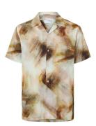 Selected Slhregair Shirt Ss Mix G Camp Multi/patterned