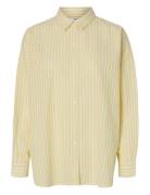Selected Slfemma-Sanni Ls Striped Shirt Noos Gul