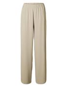 Selected Slftinni-Relaxed Mw Wide Pant N Noos Beige