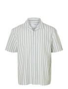 Selected Slhrelaxsun Shirt Ss Resort Grön