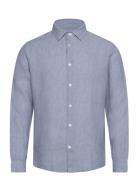 Selected Slhregkylian-Linen Shirt Ls Classic Noos Blå