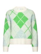 Selected Slflipka Ls Knit O-Neck Grön