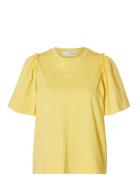 Selected Slfpenelope 2/4 Ruffle Tee Noos Gul