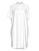 Selected Slfblair 2/4 Short Shirt Dress Noos Vit
