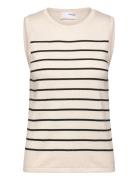 Selected Slfberga Sl Knit O-Neck Kräm