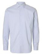 Selected Slhslim-Performance Shirt Ls Noos Blå