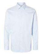 Selected Slhslim-Performance Shirt Ls Noos Blå