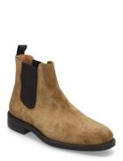 Selected Slhjoseph Suede Chelsea Boot Brun