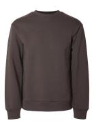 Selected Slhreg-Dan Sweat Crew Neck Grå