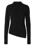 Selected Slfganna Ls T-Neck Top Svart