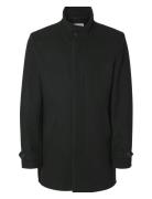 Selected Slhnew Reuben Coat Noos Svart