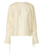 Selected Slfiris Ls O-Neck Top Kräm
