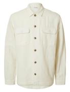 Selected Slh-Leroy Linen Blend Overshirt Ls Noos Kräm