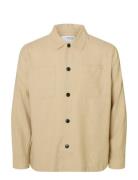 Selected Slh-Brody Sun Overshirt Ls Noos Beige