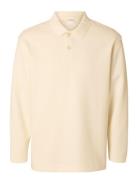 Selected Slhrelaxwayne Ls Polo Sweat Kräm