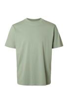 Selected Slhrelaxcolman Ss O-Neck Tee Noos Grön