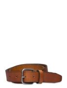Selected Slhhenry Leather Belt Noos Brun