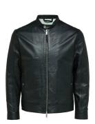 Selected Slharchive Classic Leather Jkt Noos Svart