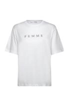 Selected Slfvilja Ss Printed Tee W Noos Vit