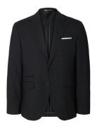 Selected Slhslim-Oasis Linen Blz Noos Svart