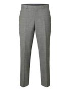 Selected Slhslim-Oasis Linen Trs Noos Grå