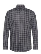 Selected Slhregtimor Shirt Ls Cut Away Check Ex Marinblå