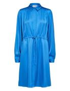 Selected Slfthea Ls Short Dress B Blå