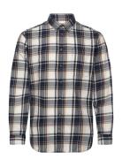 Selected Slhslimowen-Brushed Shirt Ls D Marinblå