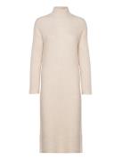 Selected Slfmaline Ls Knit Dress High Neck Noos Kräm