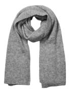 Selected Slfmaline Knit Scarf Noos Grå
