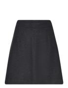 Selected Slfmercy-Ula Hw Mini Wool Skirt Grå