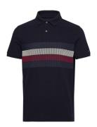 Tommy Hilfiger Shadow Global Stripe Reg Polo Marinblå