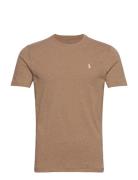 Polo Ralph Lauren Custom Slim Fit Jersey Crewneck T-Shirt Beige