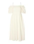 Selected Slfanelli 3/4 On Off Ankle Dress B Vit