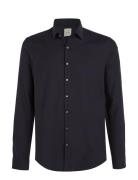 Calvin Klein Non Iron Tonal Dobby Slim Shirt Marinblå