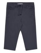 Mango Drawstring Cotton Trousers Svart
