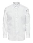 Selected Slhslimnathan-Solid Shirt Ls B Vit