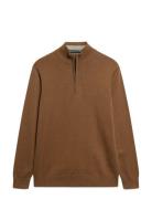 Superdry Essentials Cotton Half Zip Brun