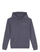 Lyle & Scott Script Embroidered Hoodie Grå
