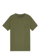 Lyle & Scott Embossed Eagle T-Shirt Grön