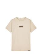 Mads Nørgaard Printed Logo Thorlino Tee Kräm