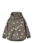 Name It Nmmalfa08 Softshell Jacket Aop Fo Brun