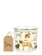 Gift Republic Emalje Krus Hunde Vit