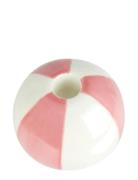 Balvi Ceramic Candle Holder Beachball, Pink 8 Cm Rosa