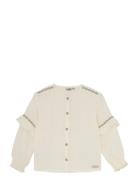 Daily 7 Shirt Longsleeve Ruffle Kräm