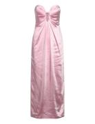 Bardot Clea Satin Maxi Dress Rosa