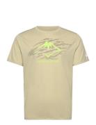 Asics Fujitrail Logo Ss Top Beige
